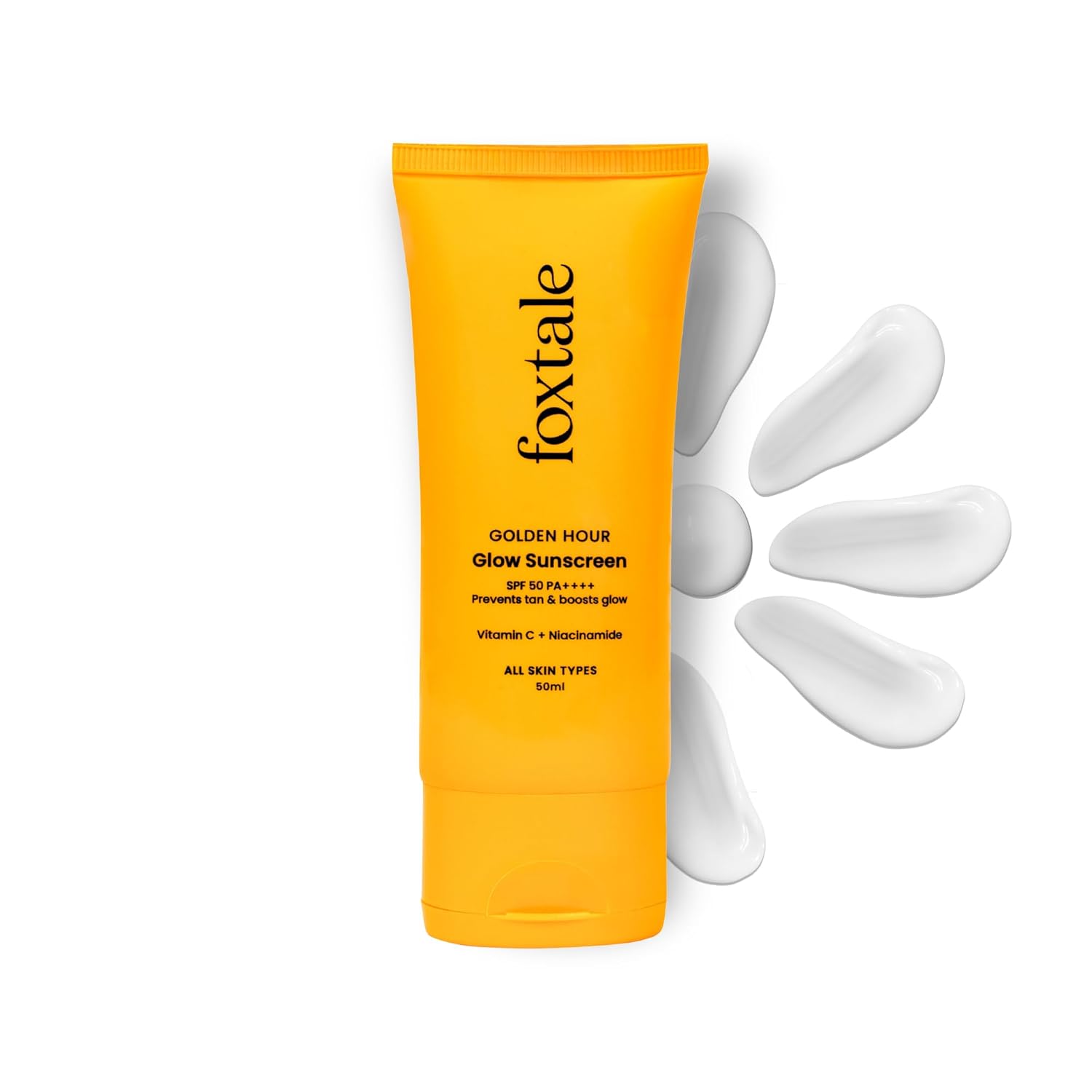 61lwST8yJuL._SL1500_ FoxTale Vitamin C & Niacinamide Glow Sunscreen Spf 50 Pa++++ - Image 1